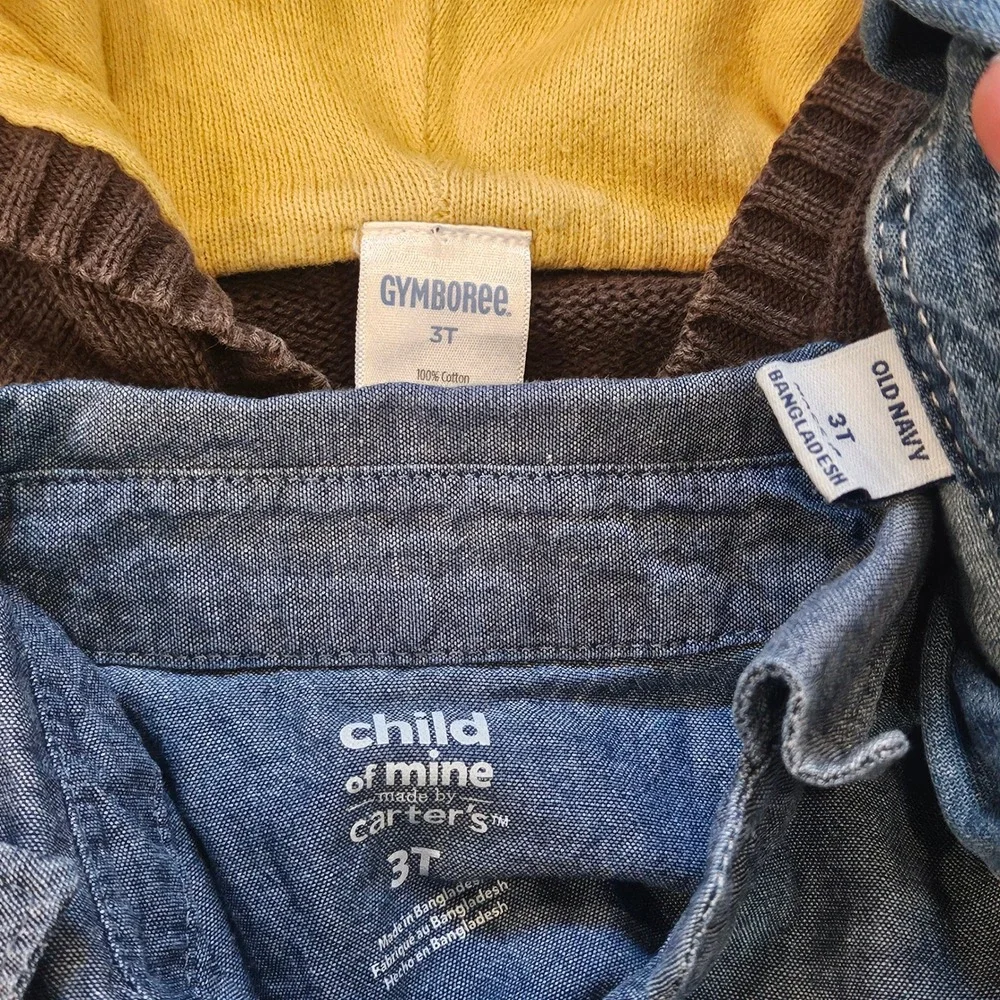 Old Navy Carters Gymboree Toddler‎ Boys Clothing 13pc Bundle Size 3T Plaid Denim